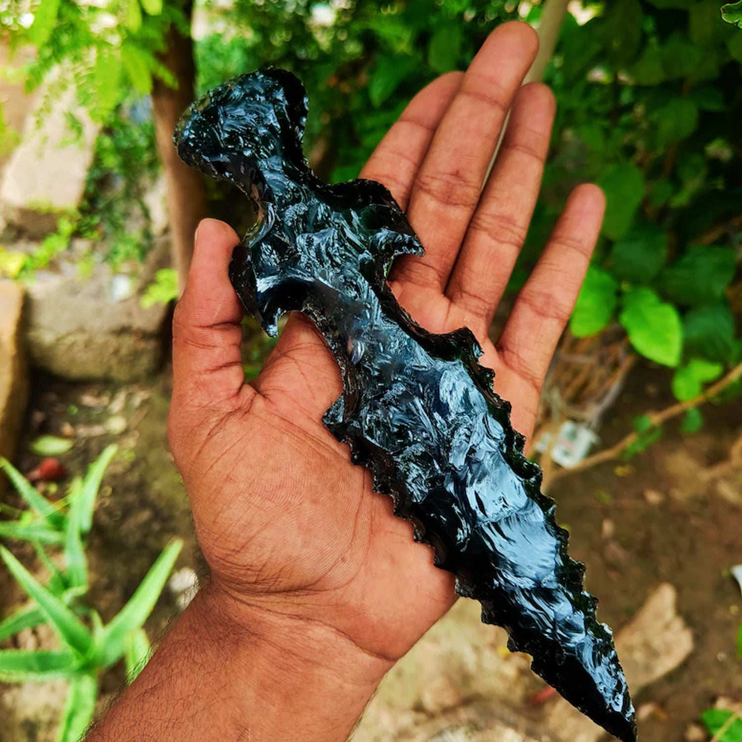 10-inch-black-obsidian-crystal-sword-knife-hand-made-3