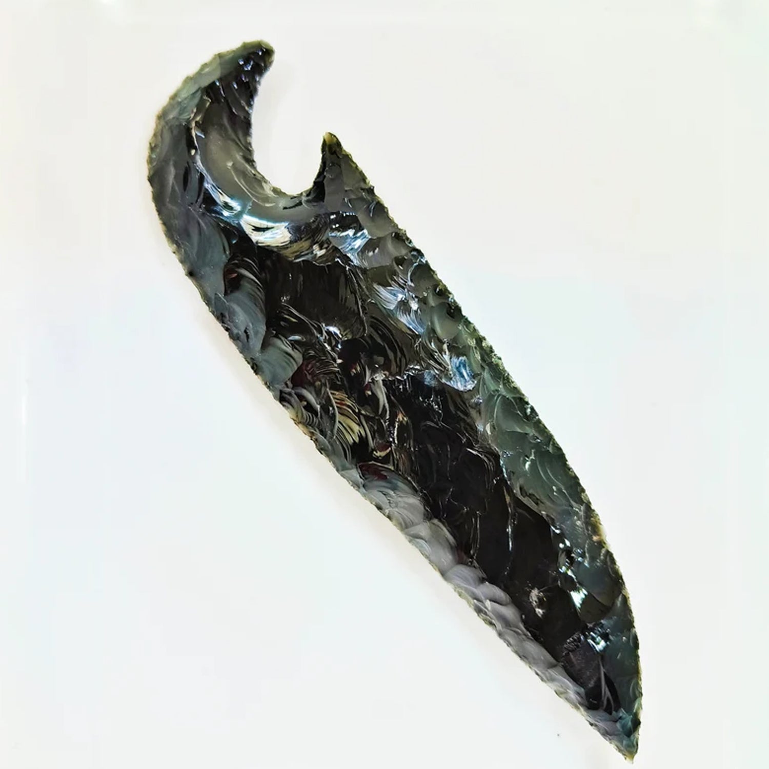 6-inch-hand-knapped-black-obsidian-dagger-knife-3