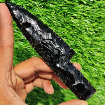 6 Inches Handmade Black Obsidian Knife