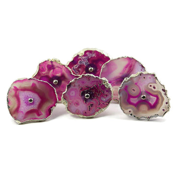 Pink Agate Door Knobs