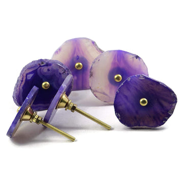 Purple Agate Door Knobs