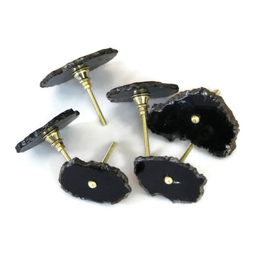 Black Agate Door Knobs