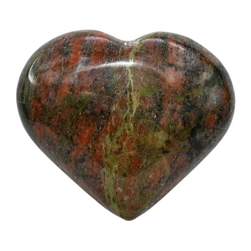 Unakite Crystal Heart