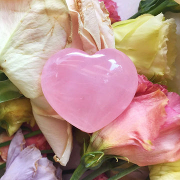 Rose Quartz Crystal Heart