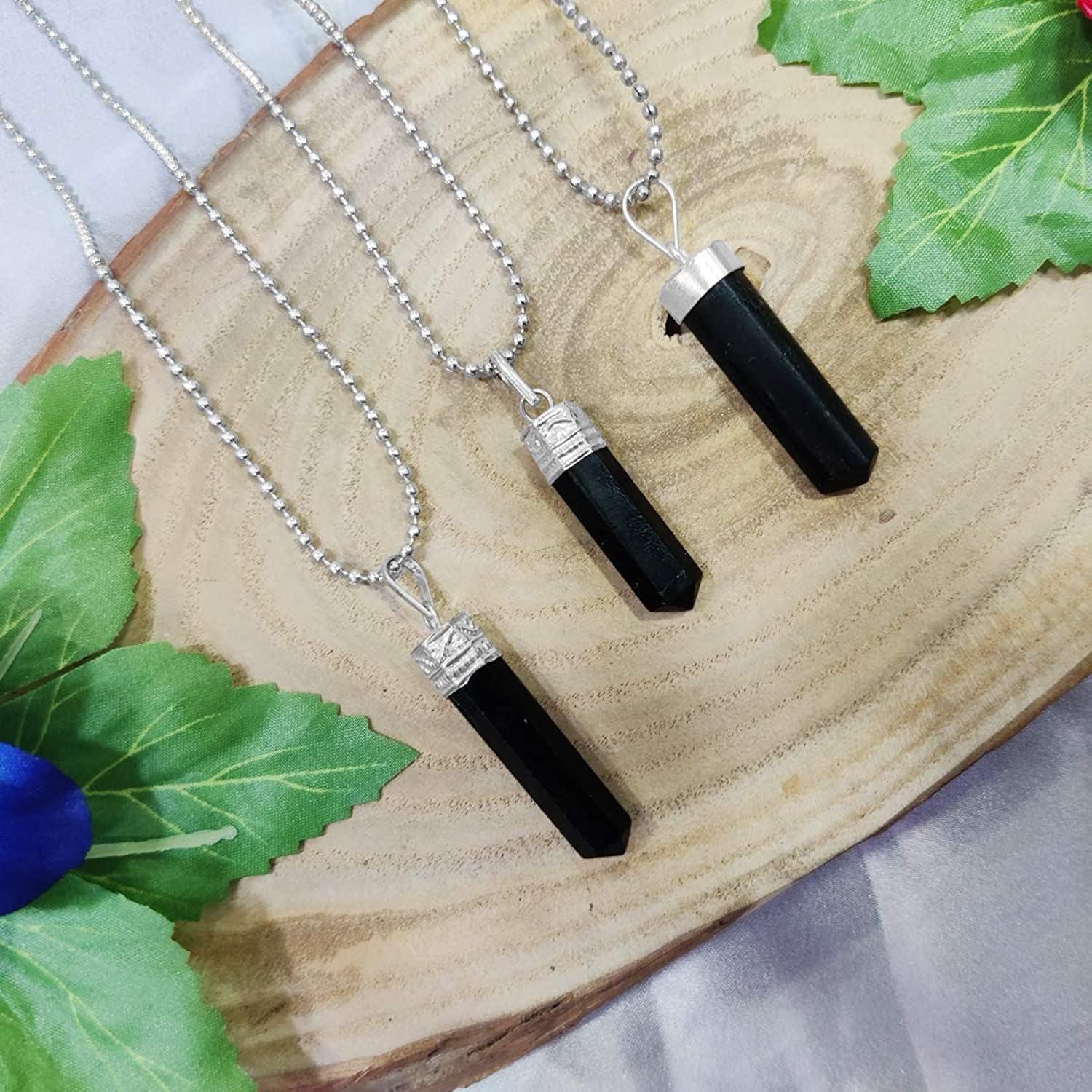 Natural Raw Black Tourmaline Protection Necklace – Glorious Healing Crystals