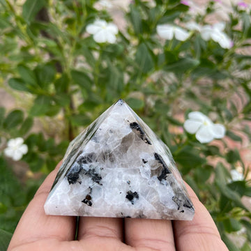Rainbow Moonstone Crystal Pyramid