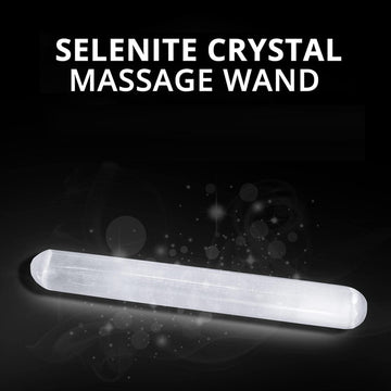 Round Selenite Crystal Wand