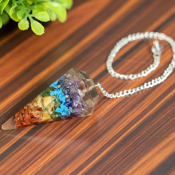 7 Chakra Orgone Pendulum