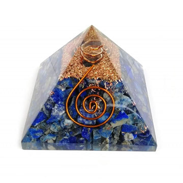 Lapis Lazuli Orgone Pyramid Copper Coil