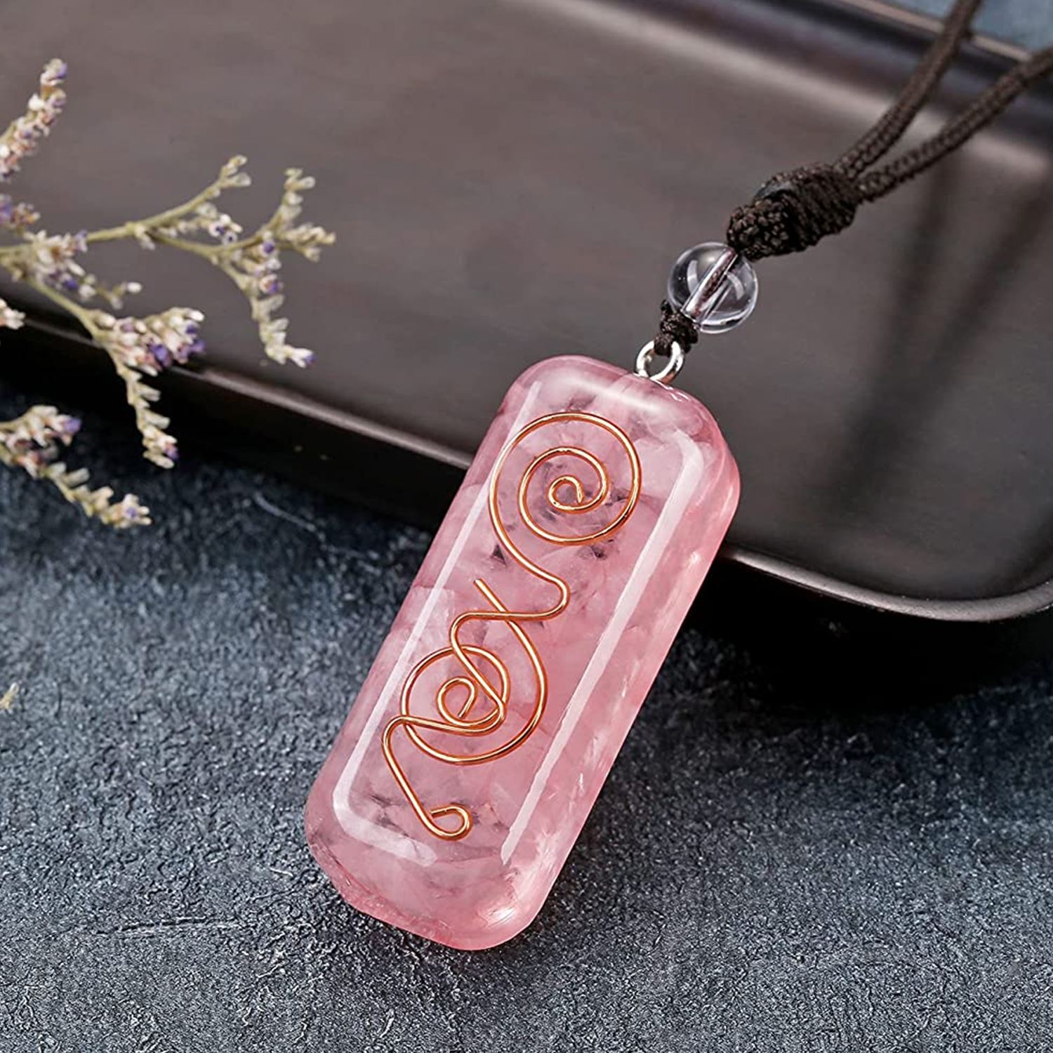 orgonite-pendant-rectangle-rose-quartz