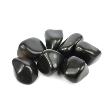 Black Agate Tumbled Pebble Stones