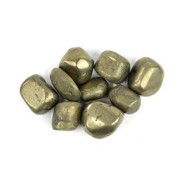 Pyrite Tumbled Pebble Stones